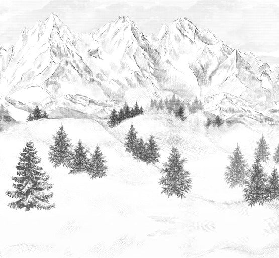 Papel pintado de la montaña de Chamonix