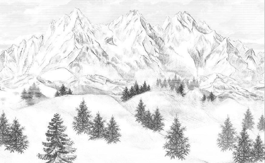 Papel pintado de la montaña de Chamonix
