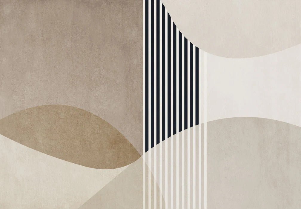 Papel pintado con formas creativas
