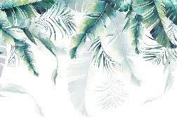 Papel pintado de estilo selvático y escandinavo