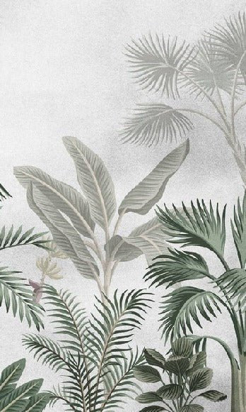 Papel pintado Selva de árboles exóticos