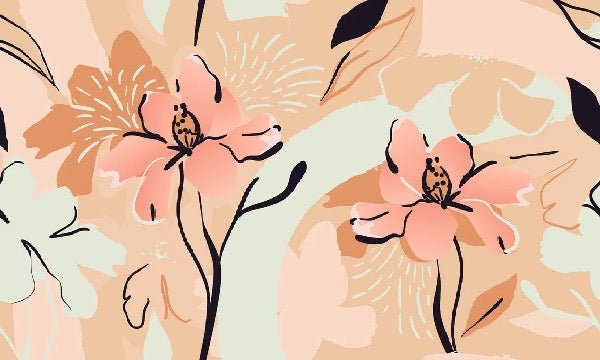 Papier peint yoga méditation fleur, XXL, tendance