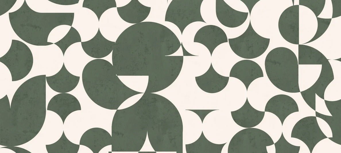 Papel pintado gráfico retro para restaurantes