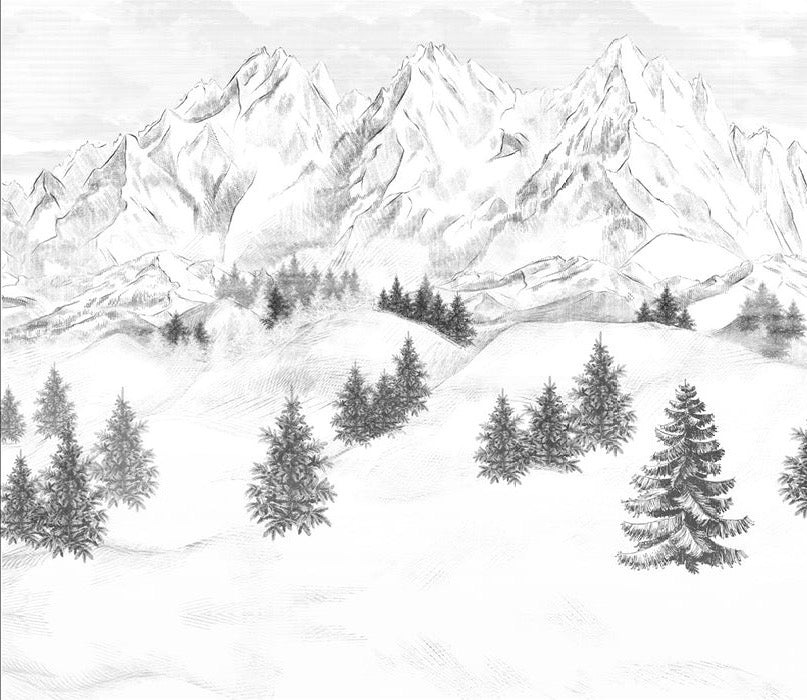 Papel pintado de la montaña de Chamonix