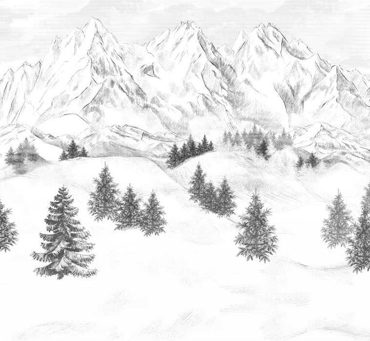 Papel pintado de la montaña de Chamonix