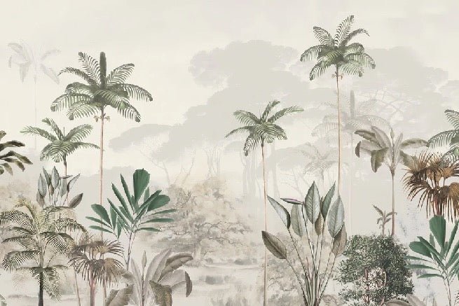 Papier peint panoramique jungle eden vert, XXL, tendance