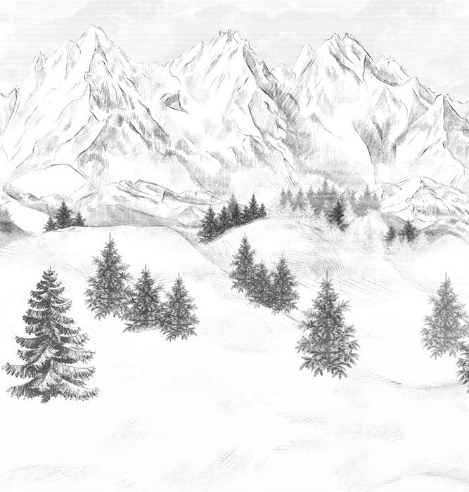Papel pintado de la montaña de Chamonix