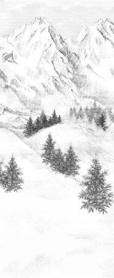 Papel pintado de la montaña de Chamonix