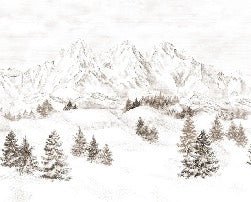Papel pintado Montaña de los Alpes