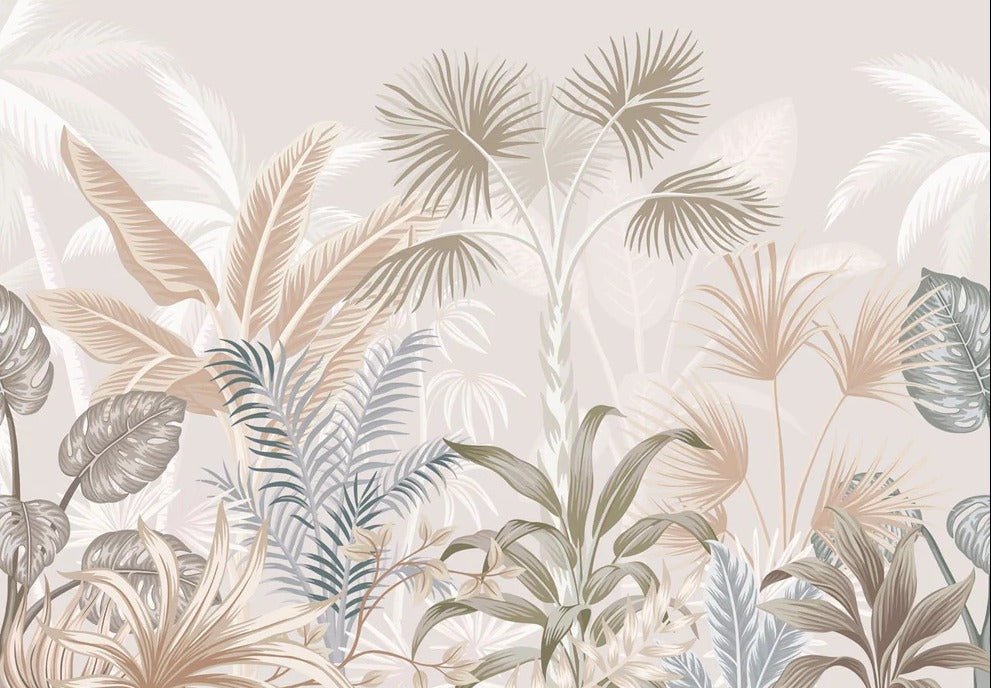 Papel pintado Panorámica de la jungla de terracota