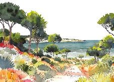 Papel pintado panorámico de verano