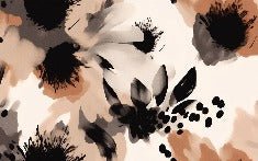 Papier peint fleur hypnotique, XXL, tendance