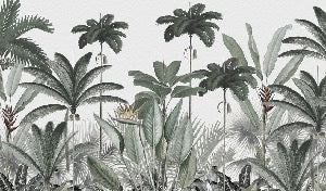 Papel pintado Árbol de la selva panorámico