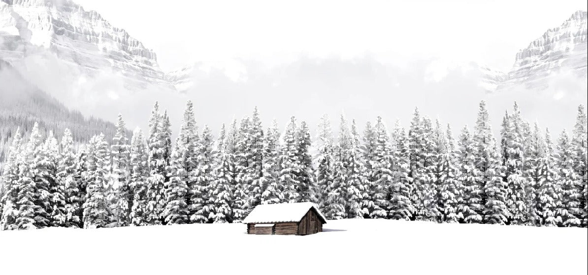 Papel pintado Chalet panorámico de montaña