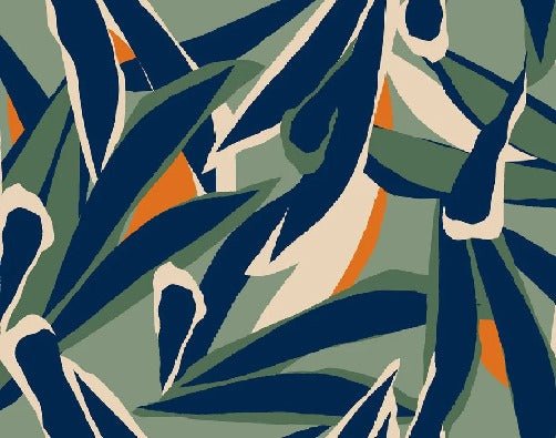 Papel pintado Dibujo panorámico de una planta