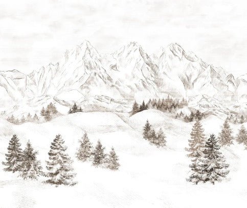 Papel pintado Montaña de los Alpes