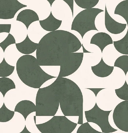 Papel pintado gráfico retro para restaurantes