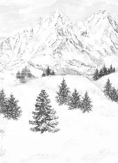 Papel pintado de la montaña de Chamonix