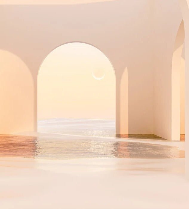 Papel pintado arco panorámico puesta de sol