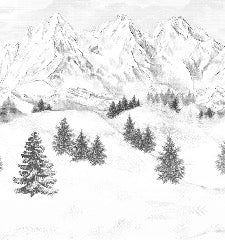 Papel pintado de la montaña de Chamonix
