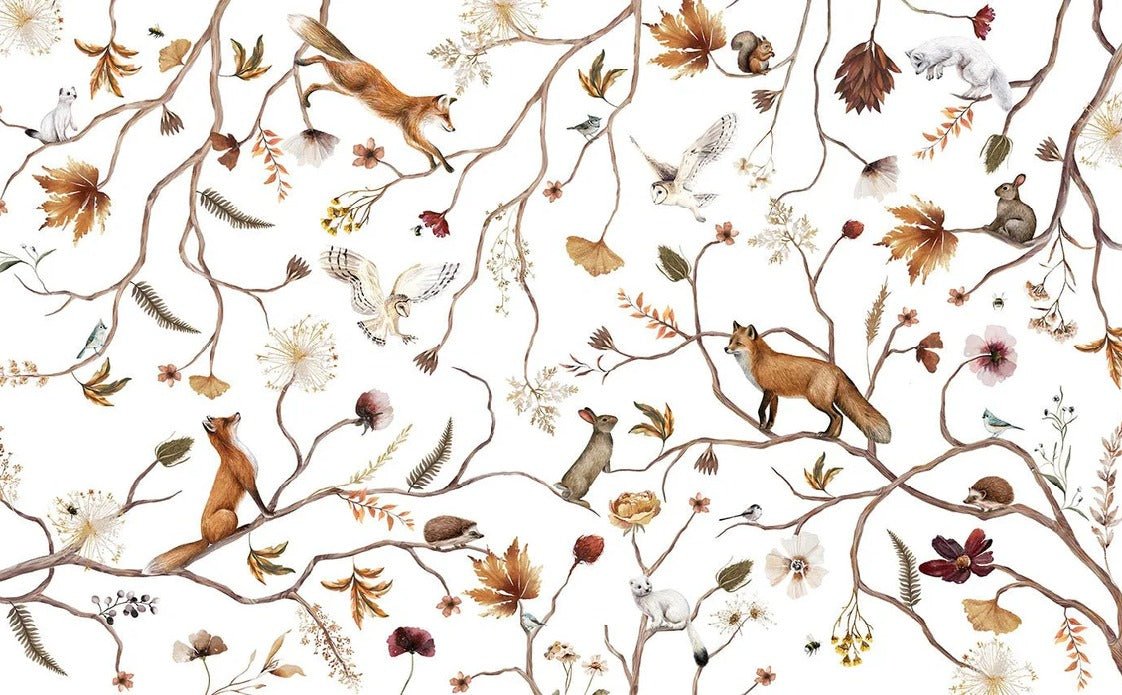 Papier peint enfant forêt aventure, XXL, tendance