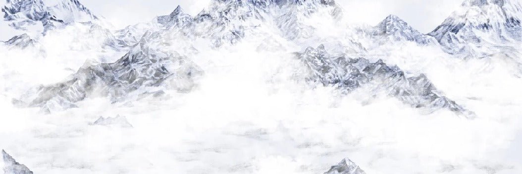 Papel pintado azul del Everest