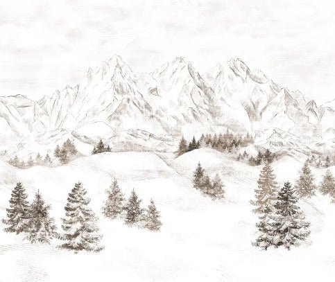 Papel pintado Montaña de los Alpes