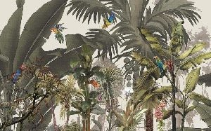 Papier peint panoramique Jungle bananier exotique