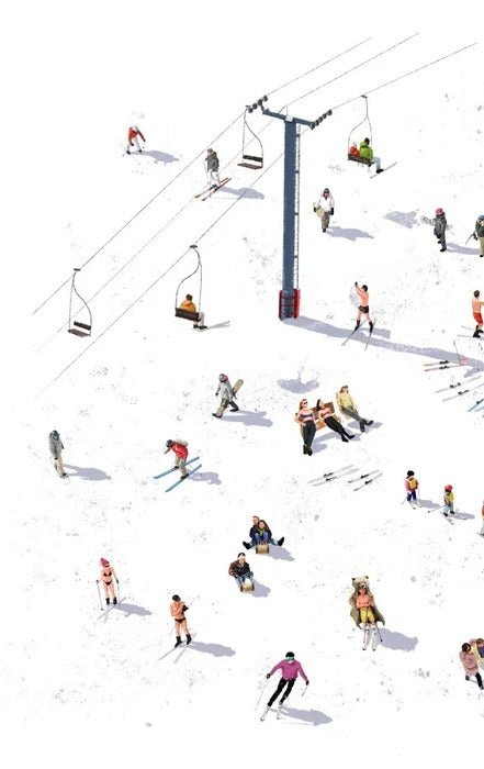 Papel pintado panorámico après ski