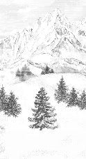 Papel pintado de la montaña de Chamonix