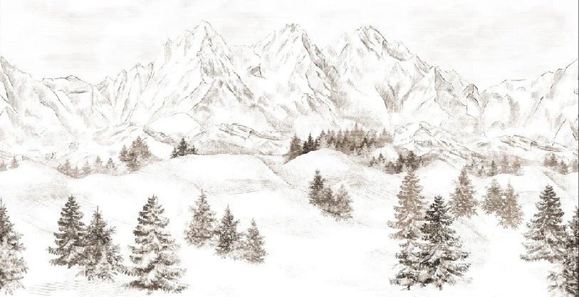 Papel pintado Montaña de los Alpes