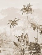 Papel pintado panorámico jungle eden sepia