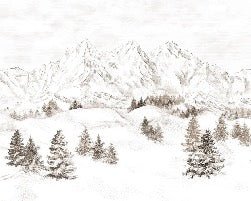 Papel pintado Montaña de los Alpes