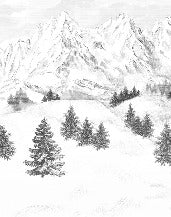 Papel pintado de la montaña de Chamonix