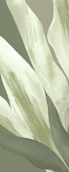 Papel pintado de tela verde