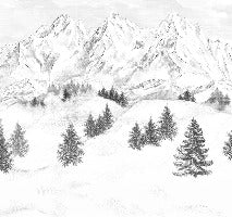 Papel pintado de la montaña de Chamonix