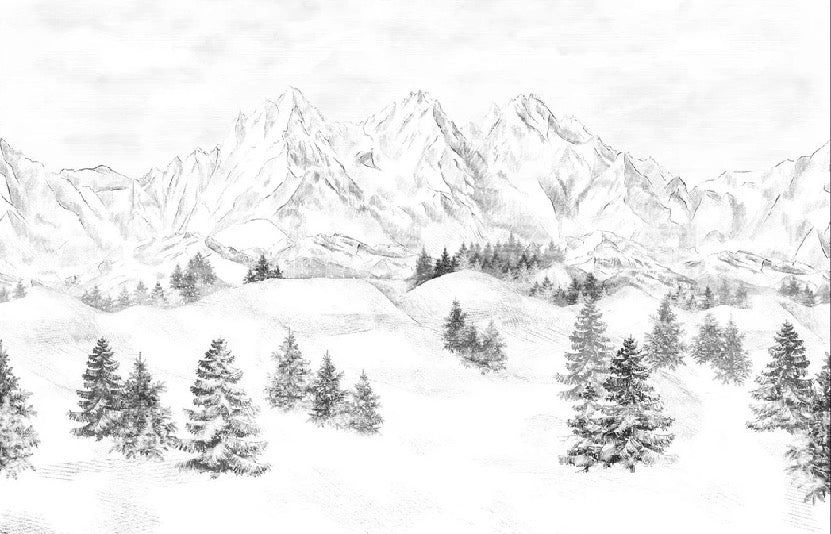 Papel pintado Montaña de los Alpes