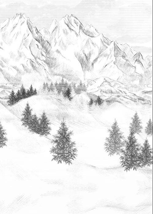Papel pintado de la montaña de Chamonix