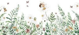 Papel pintado de hadas florales para niños