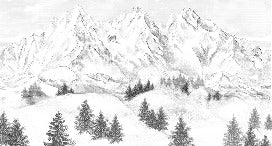 Papel pintado de la montaña de Chamonix