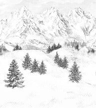 Papel pintado de la montaña de Chamonix