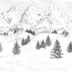 Papel pintado de la montaña de Chamonix