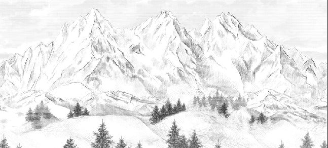 Papel pintado de la montaña de Chamonix