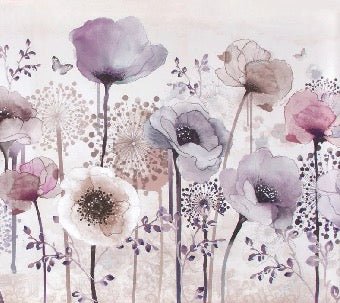 Papel pintado Fleur Parme