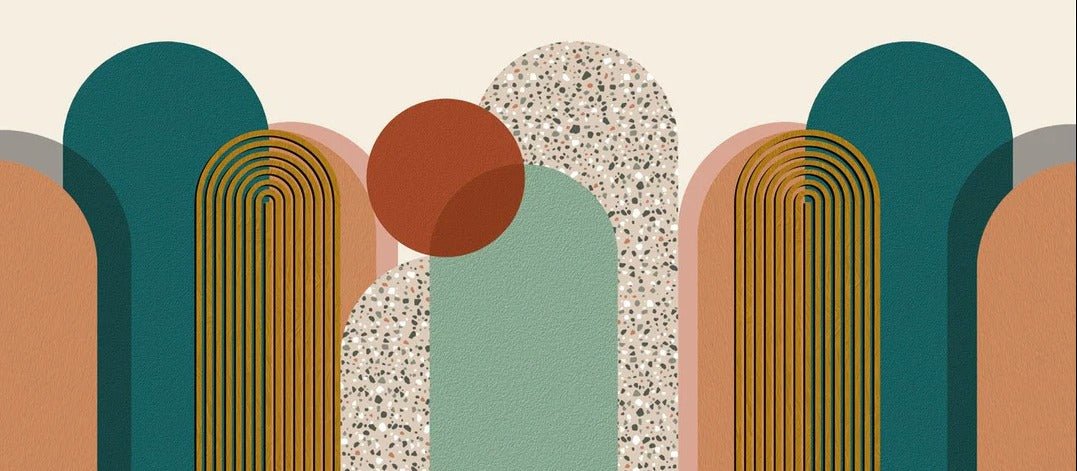 Papel pintado tendencia gráfica Art pop deco