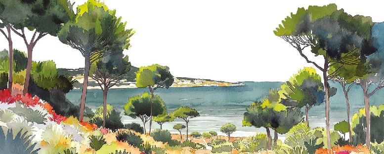 Papel pintado panorámico de verano