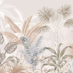 Papel pintado Panorámica de la jungla de terracota