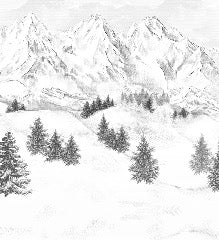 Papel pintado de la montaña de Chamonix