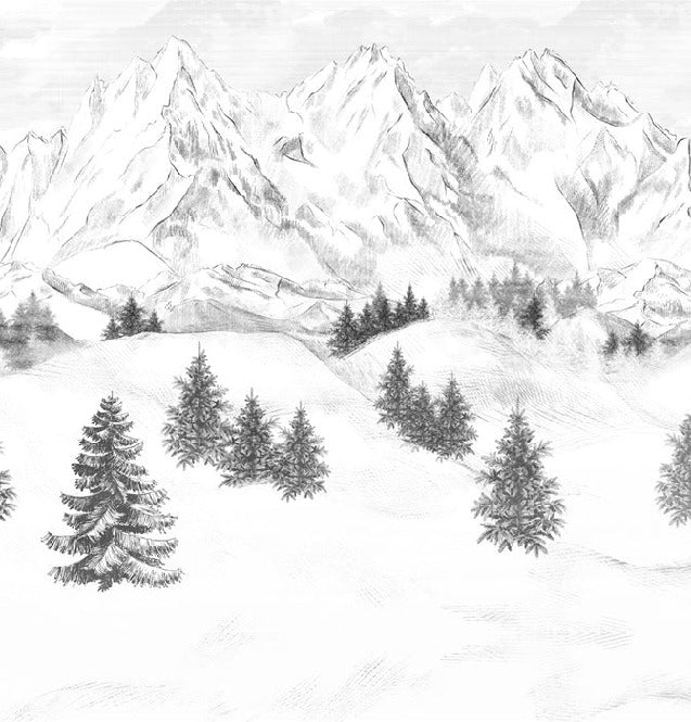 Papel pintado de la montaña de Chamonix