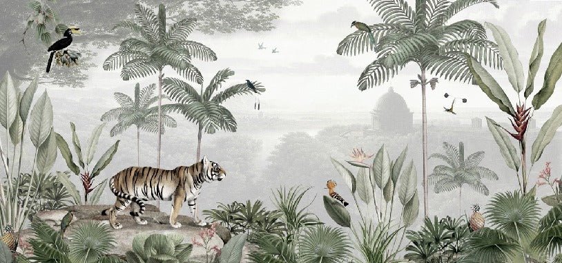 Papel pintado Selva felina